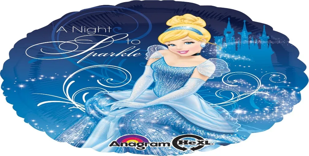 Anagram International Cinderella Foil Balloon, 18", Multicolor
