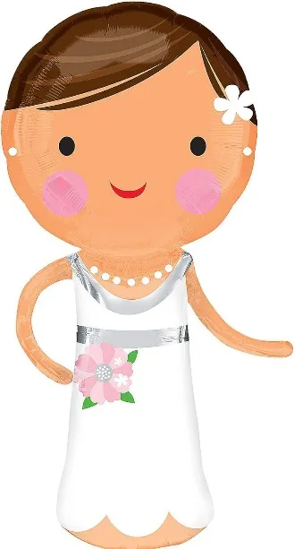 Anagram Lovely Bride Super Shape Balloon, No Size, No Color
