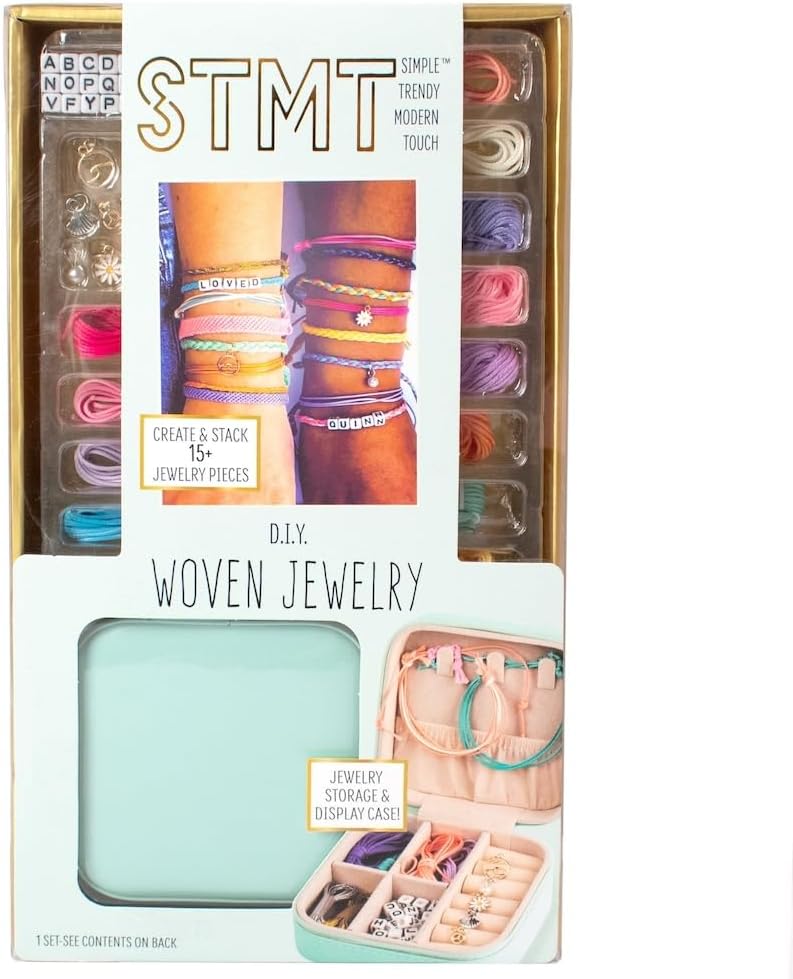 STMT Horizon Group USA DIY Jewelry Set for Creating Choker Necklaces, Beaded Bracelets, and Alphabet Jewelry Over 3000 Beads, Storage Case, and Guide Included
