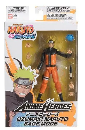 Bandai America Naruto Sage Mode Naruto Figure 16.51 cm tall.
