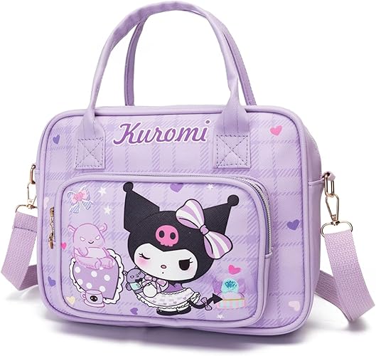 KUROMI SHOULDER BAG STYLE & SHINE,W/5PCS WASHABLE Cute Bag Daily Use