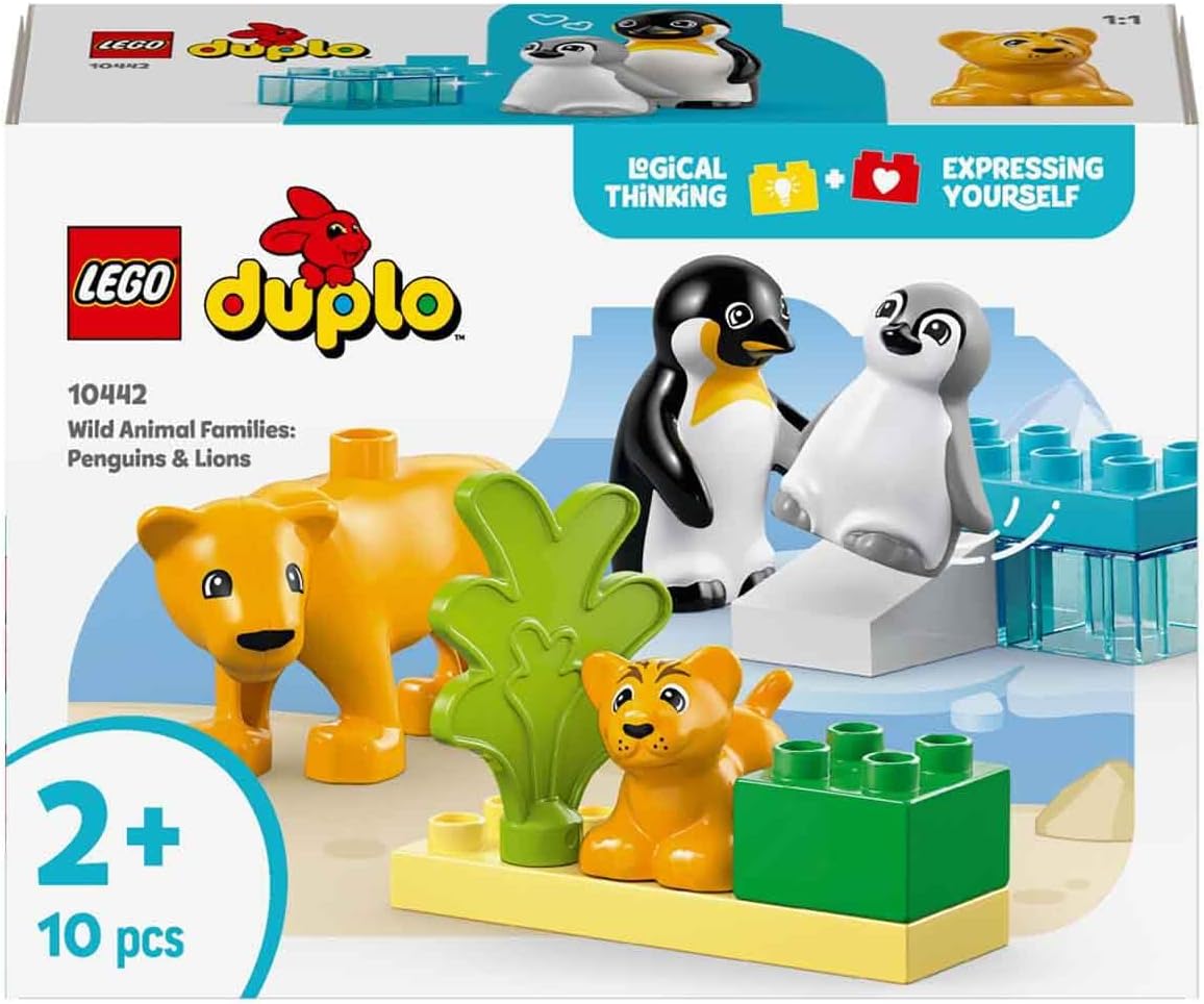 LEGO DUPLO 10442 Wild Animal Families Penguins & Lions Set