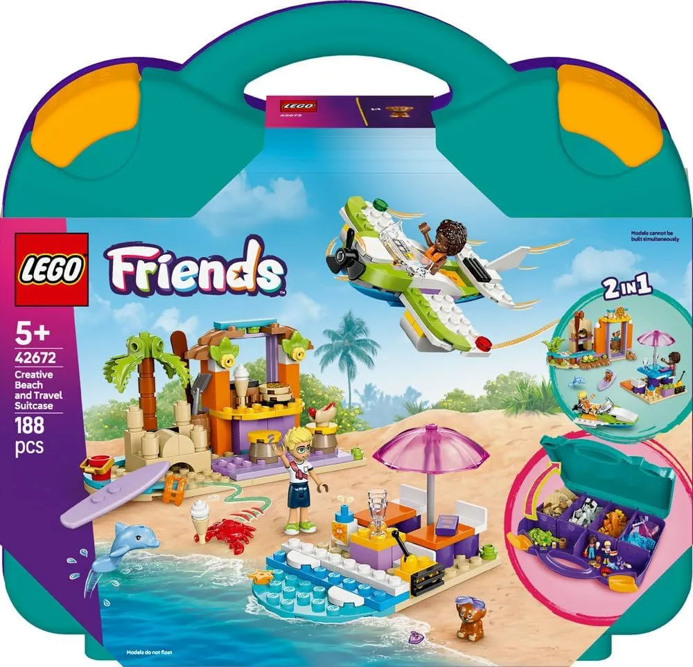 LEGO Friends 42672 2in1 Creative Beach and Travel Suitcase Set