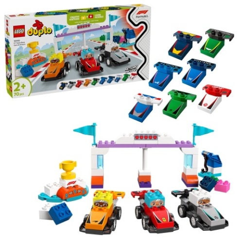 LEGO DUPLO 10445 Town F1 Team Race Cars Set