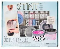STMT DIY Custom Candles, Candle Making Kit, DIY Candle Making Kit, Create Your Own Candle Kit for Kids Ages 8+, Colors May Vary
