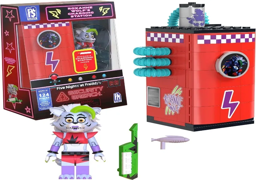 FNAF - Charging Station Security Breach Construction Set - Roxanne