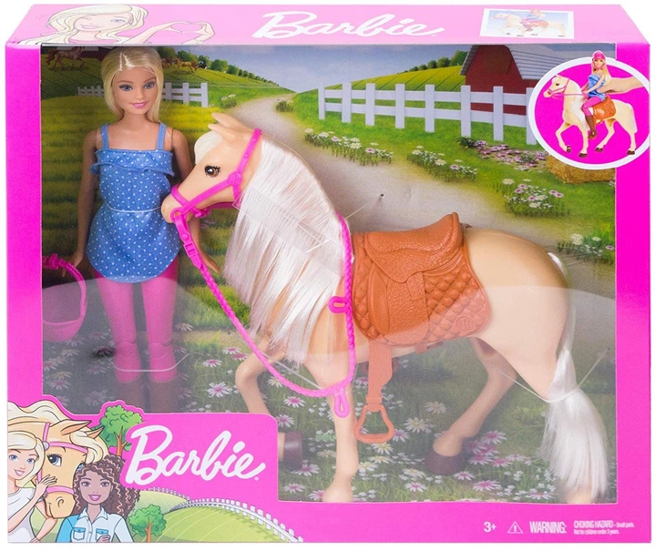 Mattel Barbie Doll & Horse Playset